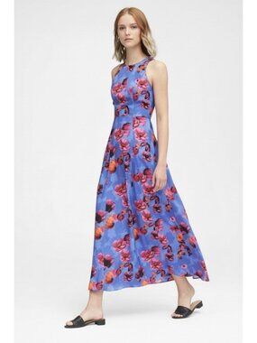 blue and white tie dye maxi dress SHU-SHI Women's Summer Long Tie Dye Strapless Maxi Dress - One Size